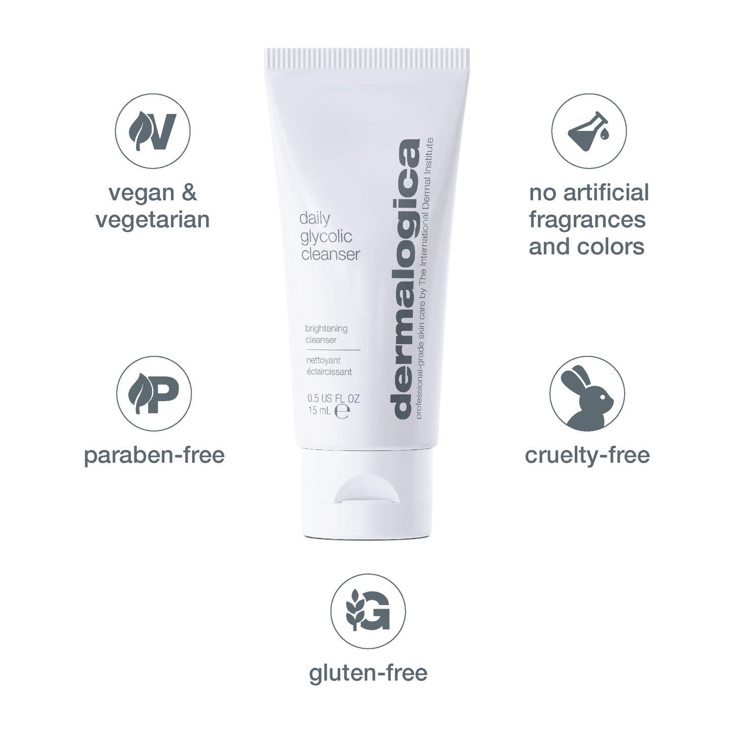 daily glycolic cleanser brightening face wash