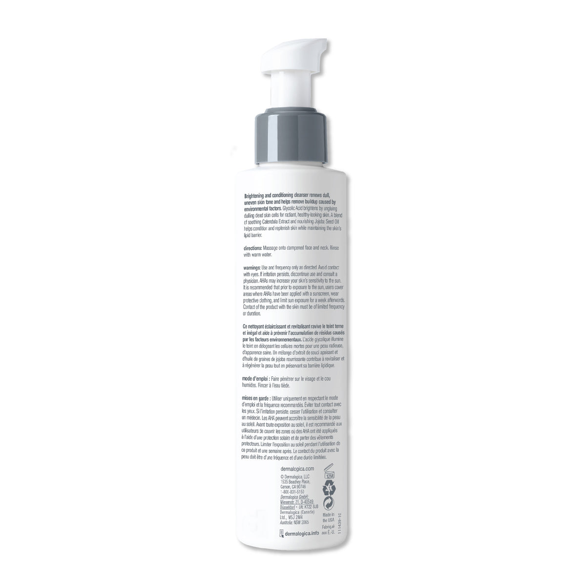 daily glycolic cleanser brightening face wash