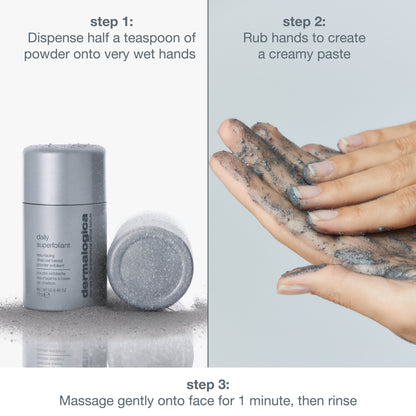 daily superfoliant exfoliating face scrub with charcoal