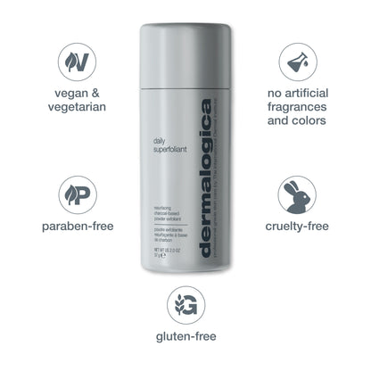 daily superfoliant exfoliating face scrub with charcoal